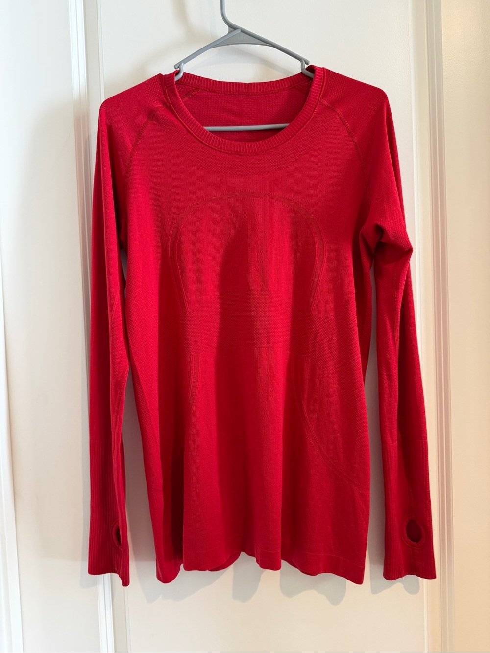lululemon athletica Long Sleeve Swiftly Top - Red